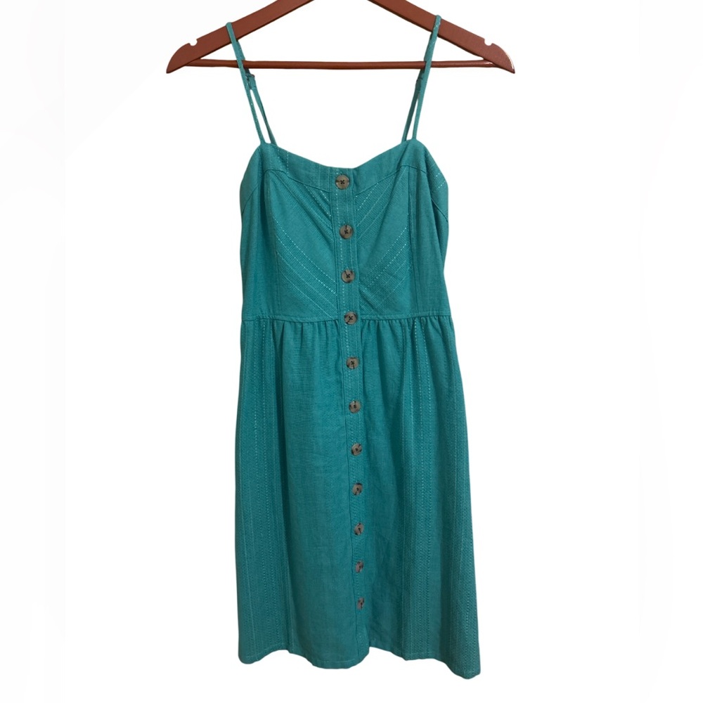 Universal Thread Teal/Green Spaghetti Strap Dress - Size XS